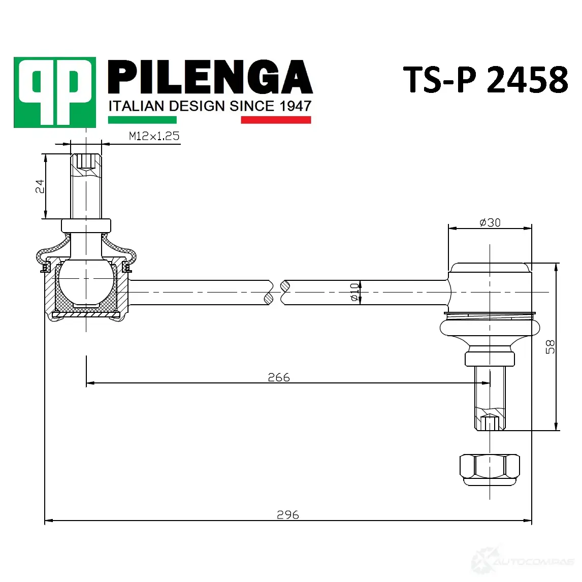 Стойка стабилизатора переднего PILENGA V8XL 9E TSP2458 1440665046