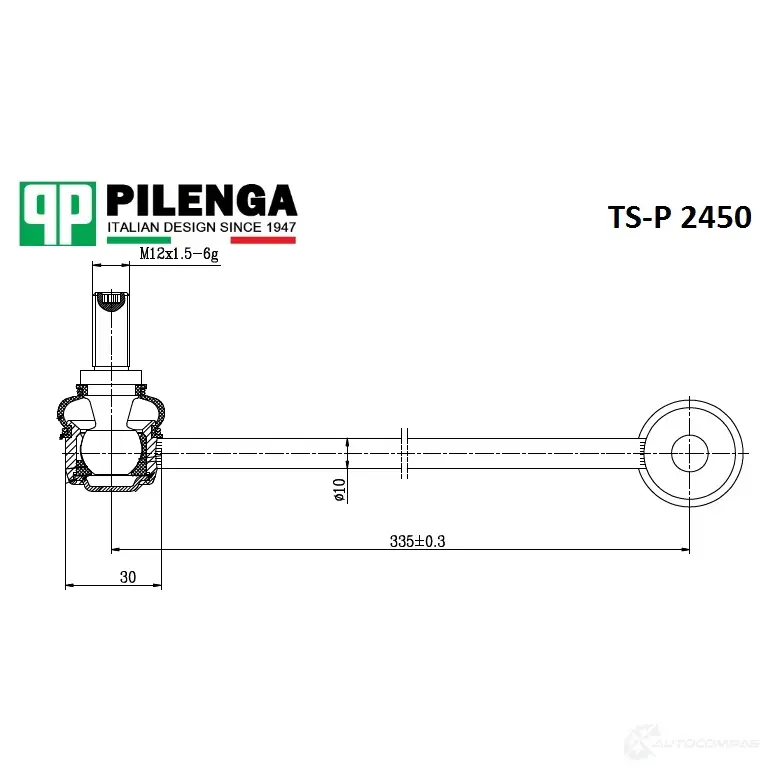 Стойка стабилизатора переднего PILENGA 1440665054 TSP2450 UKA8Y WV