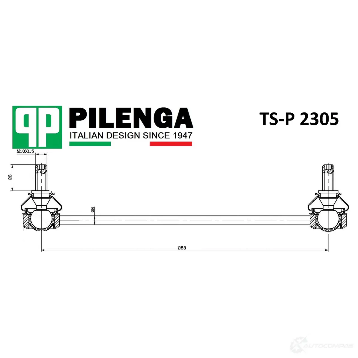 Стойка стабилизатора заднего PILENGA TSP2305 1440665070 62S AET изображение 0