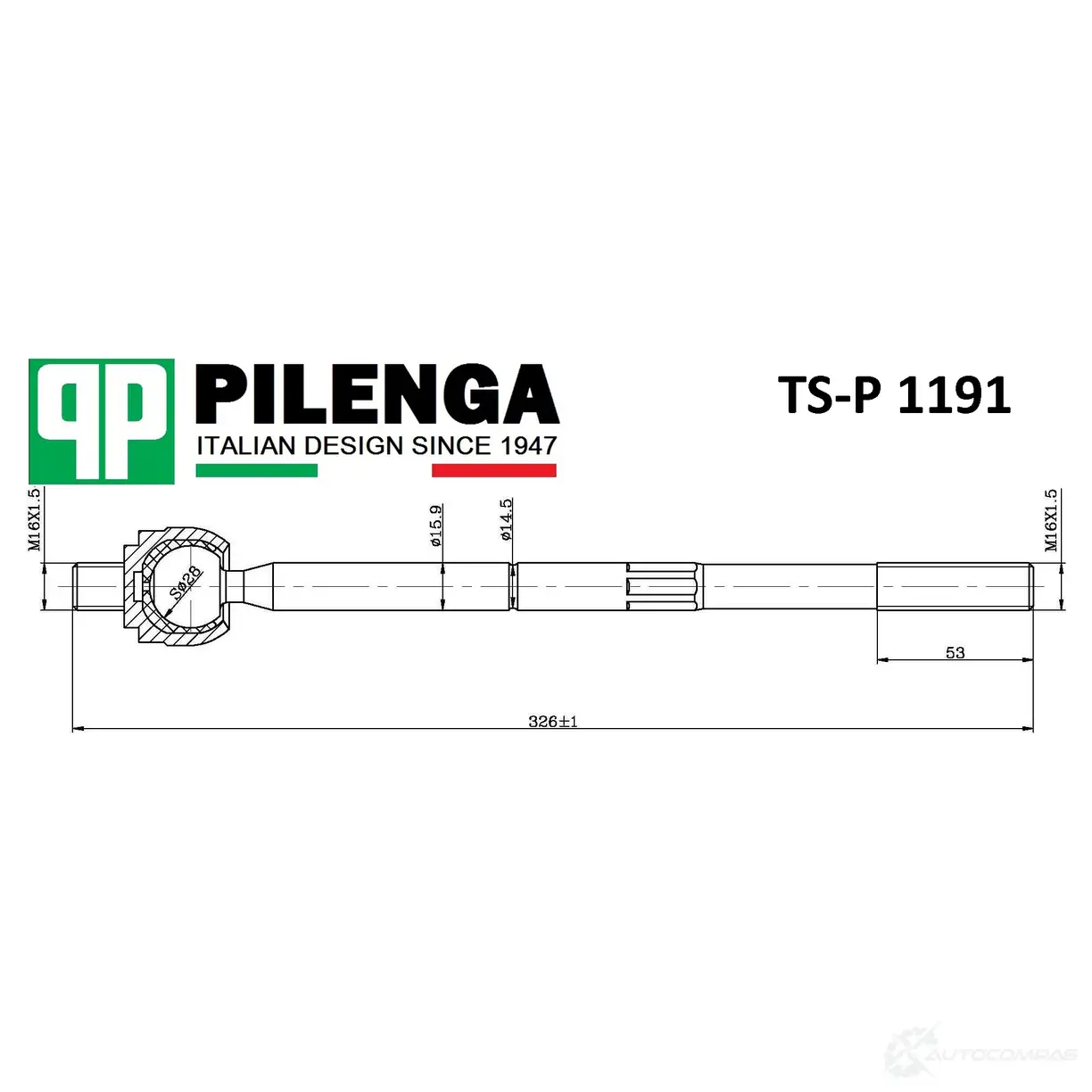 Тяга рулевая PILENGA Y JP0B TSP1191 1440665111 изображение 0