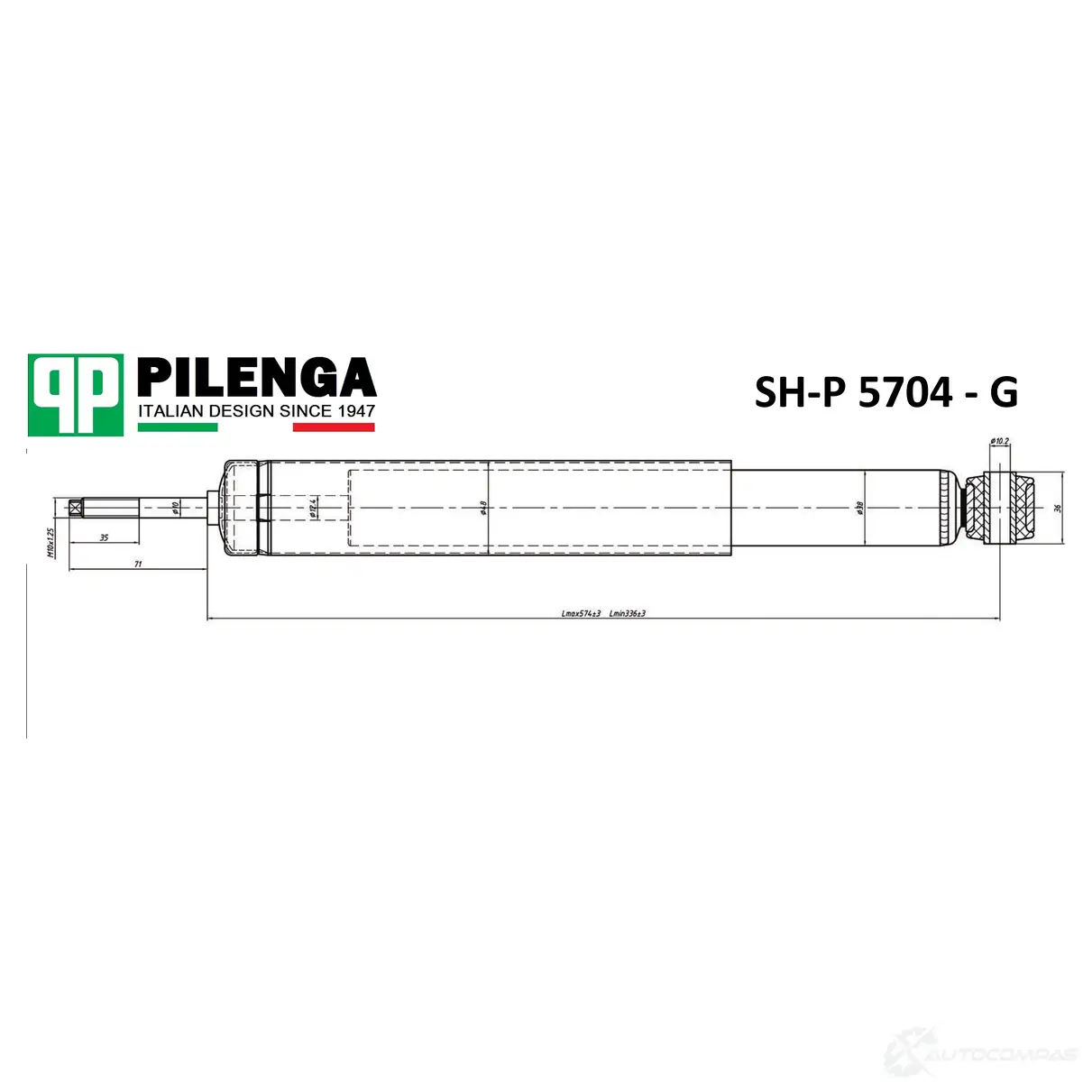 Амортизатор задний газовый PILENGA 1440665479 9I83 T SHP5704G