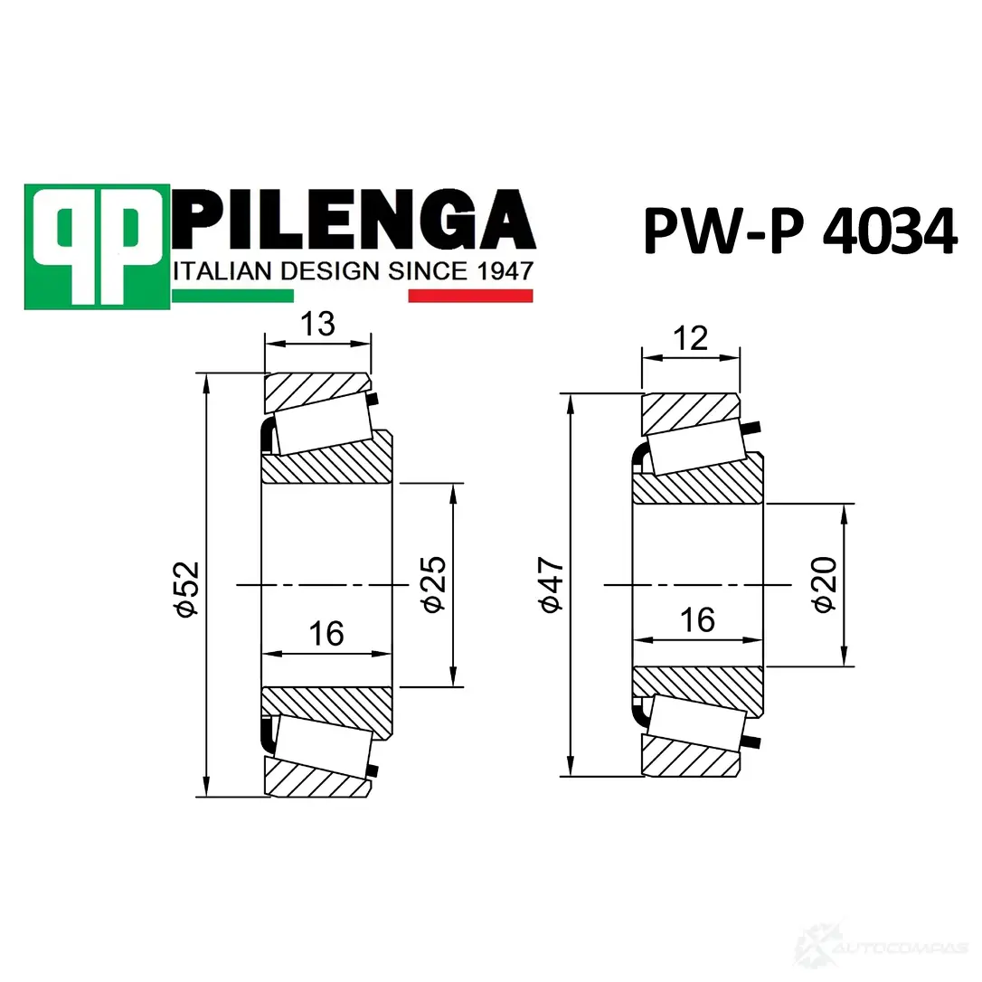 Подшипник ступицы задней (Комплект) PILENGA HR IY0 PWP4034 1440665644 изображение 0