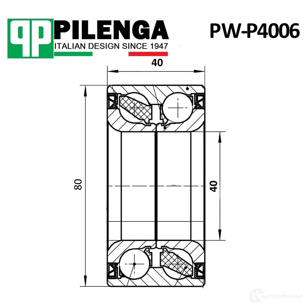 Подшипник ступицы PILENGA 1440665663 PWP4006 G7I EFEA