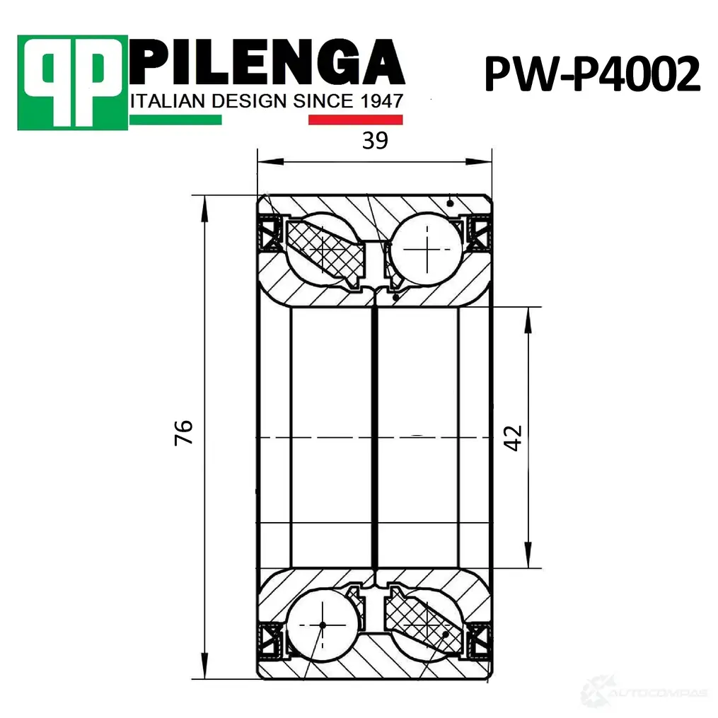 Подшипник ступицы PILENGA 1440665668 B4 GFS8 PWP4002