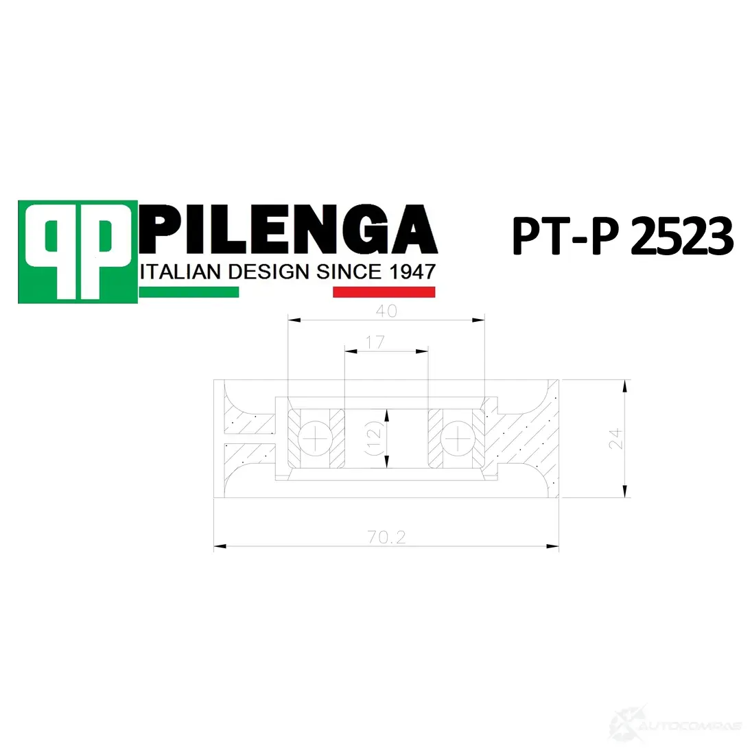 Ролик ремня PILENGA 1440665916 PTP2523 OPY EPY1 изображение 0