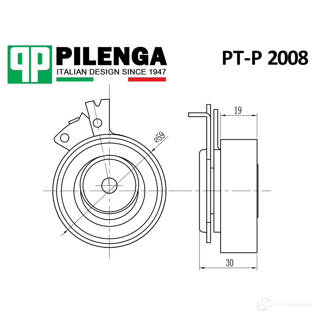 РОЛИК НАТЯЖИТЕЛЬ РЕМНЯ ГРМ NEXIA SOHC PILENGA 1440665958 PTP2008 5 558IH изображение 0