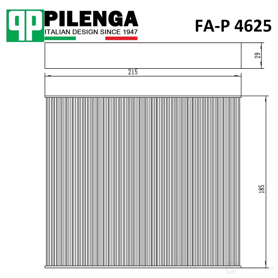 Фильтр салонный PILENGA FAP4625 1440666502 TZMF NB