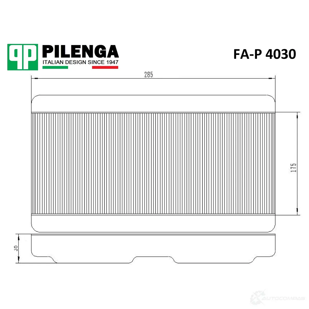 Фильтр салонный PILENGA 1440666549 VQ 6VDX2 FAP4030 изображение 0
