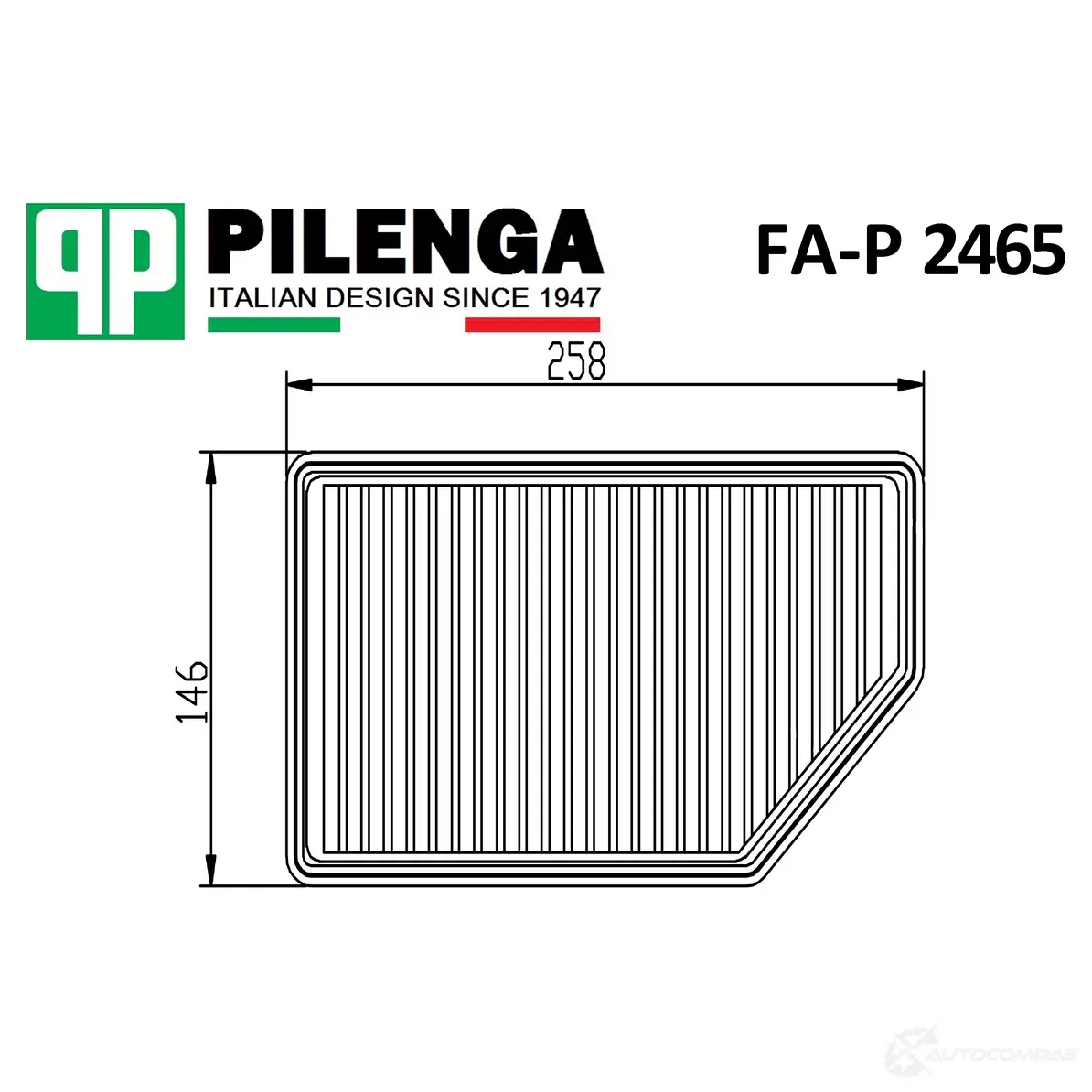 Фильтр воздушный PILENGA FAP2465 1440666628 5ZCD 2VM