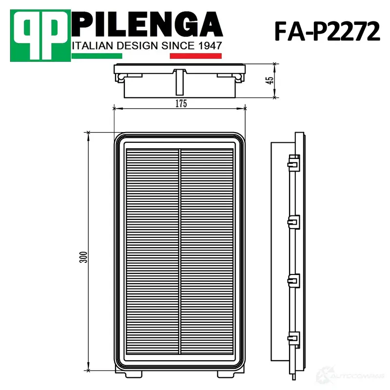 Фильтр воздушный PILENGA FAP2272 IPMCT R 1440666662