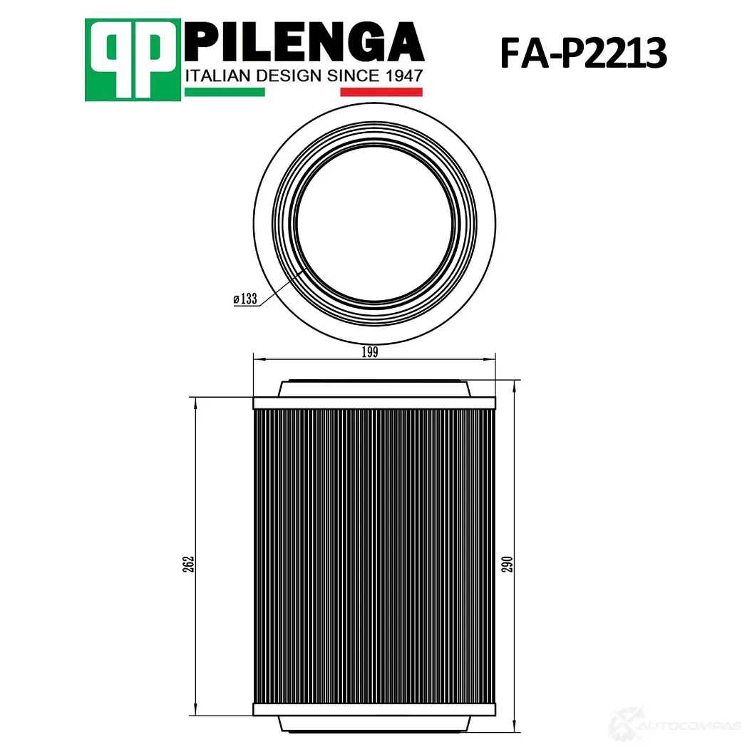 Фильтр воздушный HYUNDAI HD 65,72 (Евро-2) PILENGA 9 9VY1YR FAP2213 1440666727