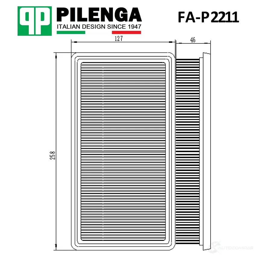 Фильтр воздушный PILENGA R5G R6 1440666730 FAP2211