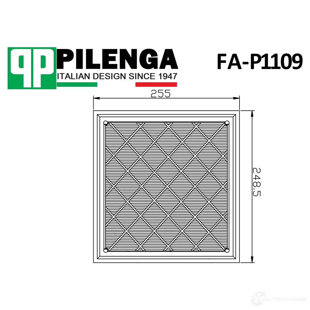 Фильтр воздушный PILENGA 1440666754 AGDU H FAP1109