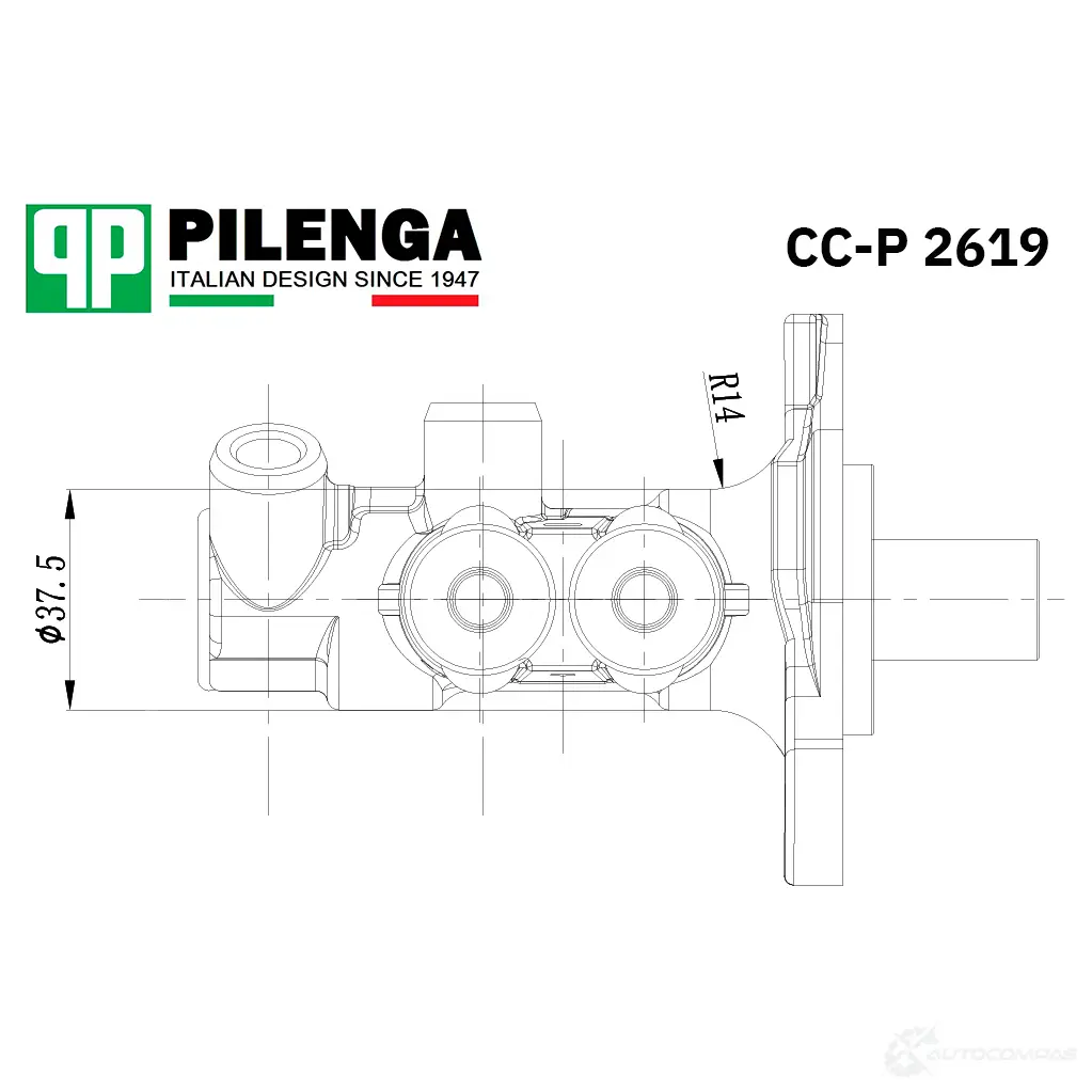 Главный тормозной цилиндр PILENGA 4S G99 1440667034 CCP2619 изображение 0