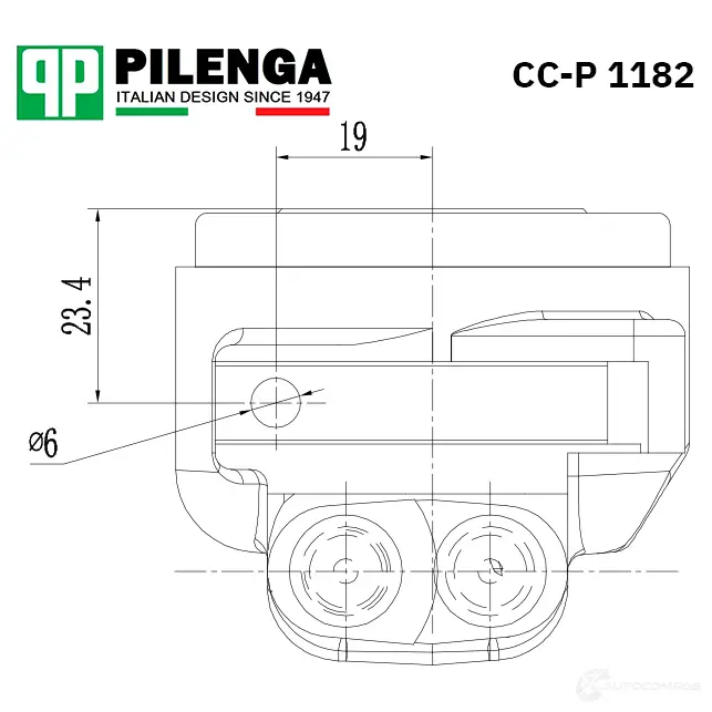 Цилиндр переднего суппорта правый внутренний PILENGA 1440667047 CCP1182 A 937J изображение 0