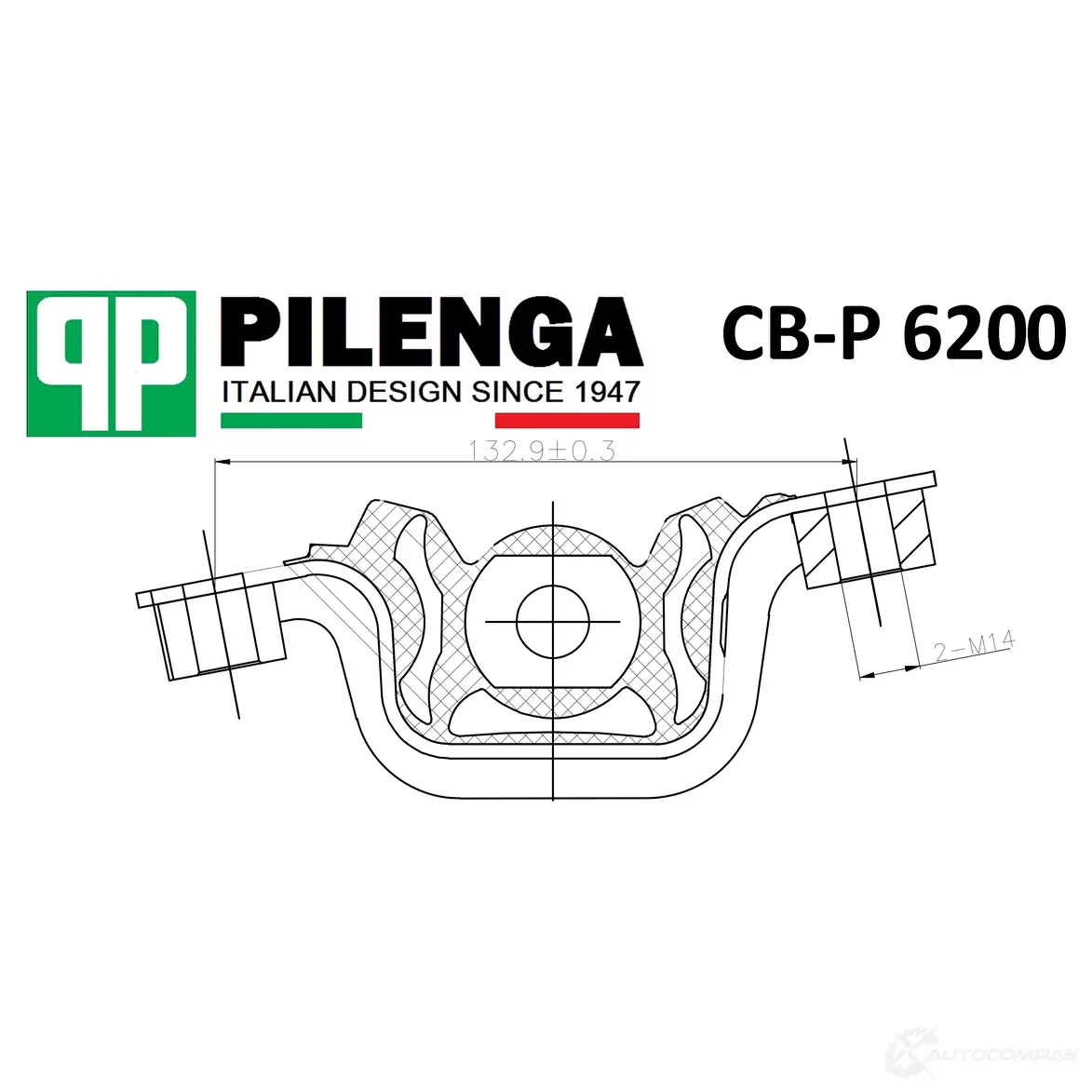 Опора двигателя PILENGA 1440667054 R 8GFW CBP6200 изображение 0