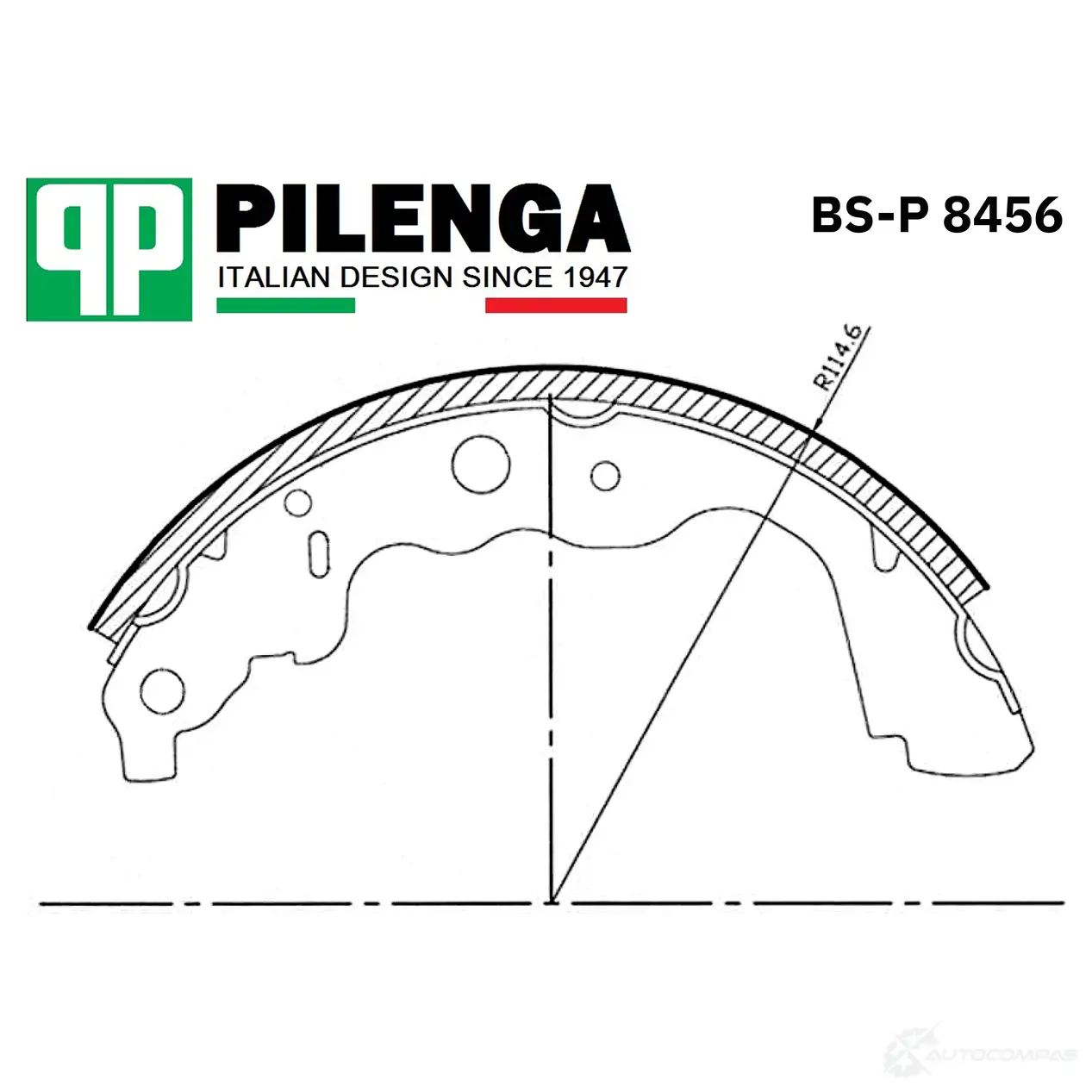 Колодки задние барабанные PILENGA BS-P 8456 1422913626 0Q I0GZY AQGNS0