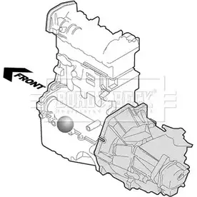 Подушка двигателя, опора BORG & BECK 9G76WE 3157281 L3VP R0N BEM3161 изображение 0