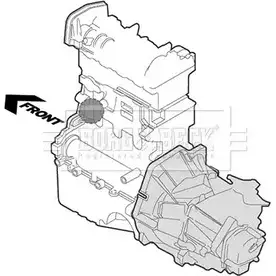 Подушка двигателя, опора BORG & BECK P RN6K F92UK68 3157289 BEM3169