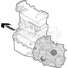 Подушка двигателя, опора BORG & BECK 0SP6G R BEM3192 4XX97S 3157310