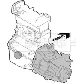 Подушка двигателя, опора BORG & BECK MSQ4B I BEM3594 B2KCTS2 3157686 изображение 0