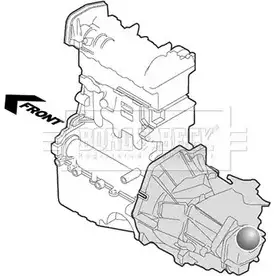 Подушка двигателя, опора BORG & BECK 26VH7 3157768 JLMIMR D BEM3677