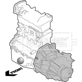 Подушка двигателя, опора BORG & BECK X7W9 5 3157963 J17PN3 BEM3894