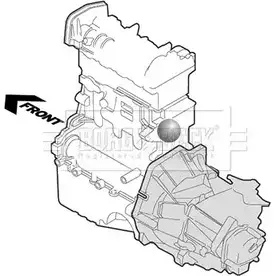 Подушка двигателя, опора BORG & BECK BEM4052 GO1O5H 3158109 N55 AY57