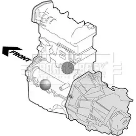 Подушка двигателя, опора BORG & BECK 3158129 S 5EHF 3IBXSEX BEM4073