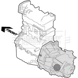 Подушка двигателя, опора BORG & BECK NM 00DJE IJA9AJ 3158206 BEM4200 изображение 0