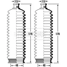 Пыльник рулевой рейки BORG & BECK V46HXA BSG3325 3163140 63 XRAI