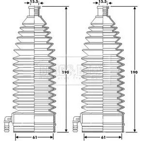 Пыльник рулевой рейки BORG & BECK H RFBG 3163232 OE3J4U BSG3424