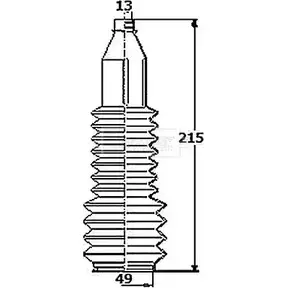 Пыльник рулевой рейки BORG & BECK 3163260 BSG3453 GH0S 0Q IF2YY изображение 0