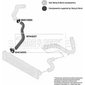 Патрубок интеркулера BORG & BECK bth1027 RUV70M L 3166346