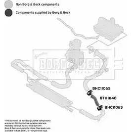 Патрубок интеркулера BORG & BECK bth1040 3166359 T2 HAGYV