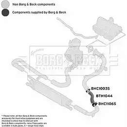 Патрубок интеркулера BORG & BECK 3166363 E4XRD R bth1044 изображение 0