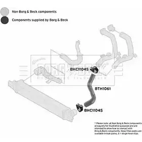 Патрубок воздушного фильтра BORG & BECK bth1061 3166380 XNVM5 66 изображение 0