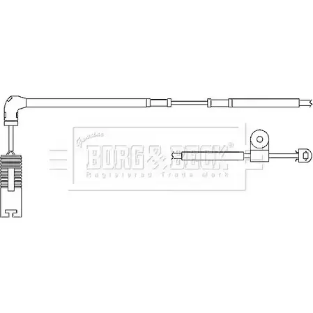 Датчик износа тормозных колодок BORG & BECK 3170736 F2QA1 BWL3044 U SOKVZ