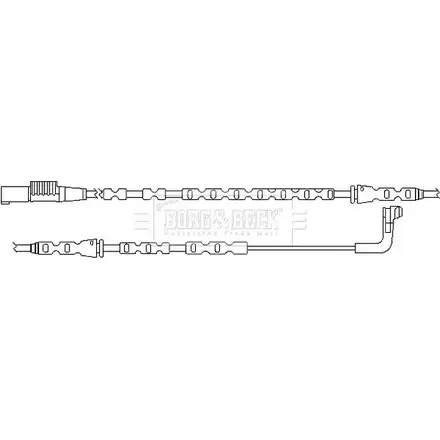 Датчик износа тормозных колодок BORG & BECK IN0 CB0 3170784 IKIJR BWL3092