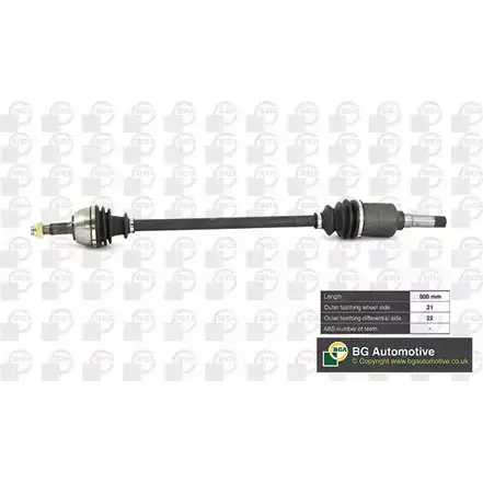 Приводной вал BGA 3181009 DS1432R OOG1 XMQ изображение 0