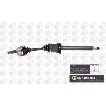 Приводной вал BGA 3181095 DS3300R XA5R 574
