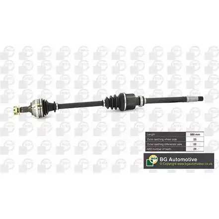 Приводной вал BGA DS6720RA X KLJKG 3181167 изображение 0