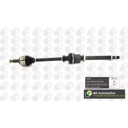 Приводной вал BGA DS7356R C VVF6S 3181239