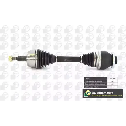 Приводной вал BGA MQ TDA 3181345 DS9640L