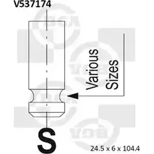 Выпускной клапан BGA V537174 4N0Z 9BE 3190215