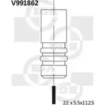 Выпускной клапан BGA 3190338 V991862 2VFZ31 0KY 5W5 изображение 0