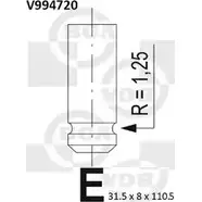 Выпускной клапан BGA 3190415 V994720 H1 EGPK изображение 0