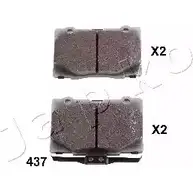 Тормозные колодки, дисковые, комплект JAPKO 2Z YM1BA 6CN8B4 3235964 50437