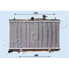 Радиатор охлаждения двигателя JAPKO OE7KW G K8BVO RDA283098 3252515