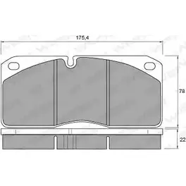 Тормозные колодки, дисковые, комплект WEEN 151-1030 F2318DP 290 67 3253130